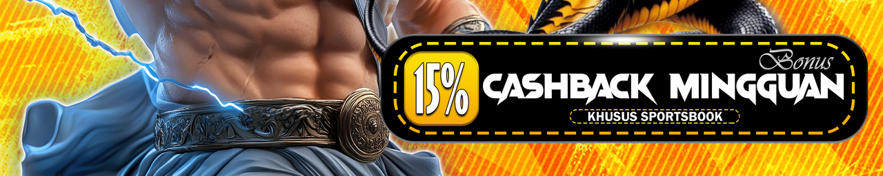 BONUS CASHBACK 15% 