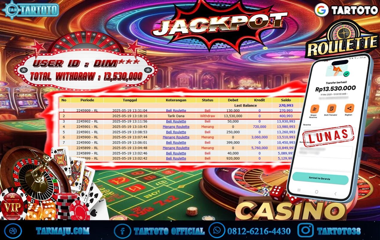 JACKPOT PERMAINAN ROULETTE
