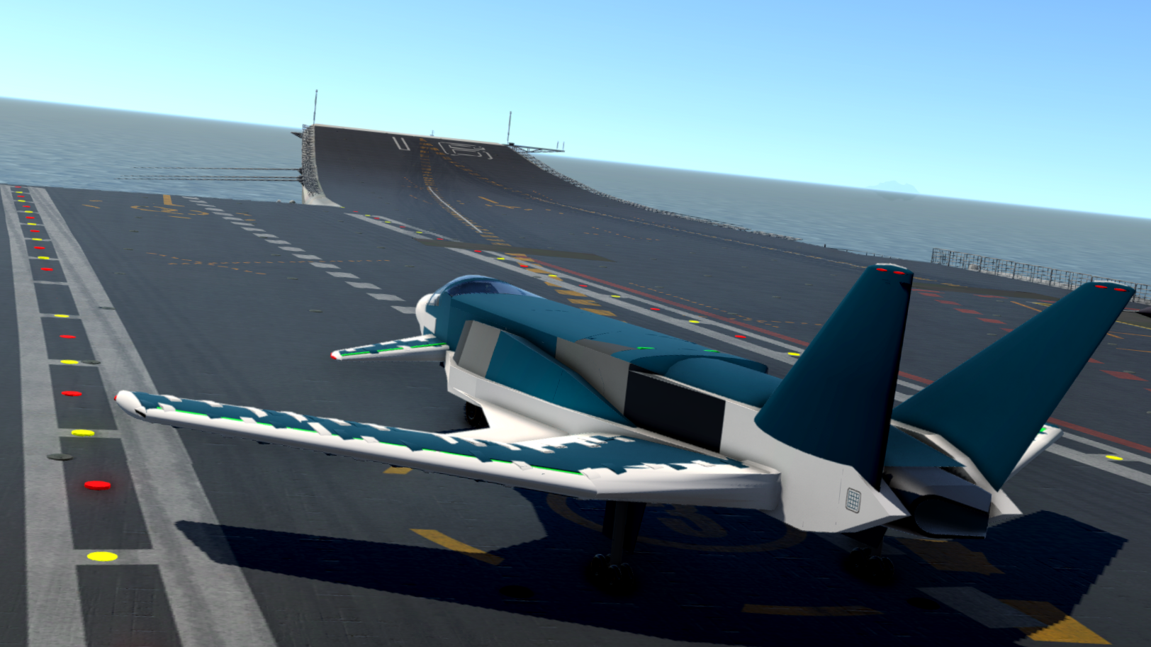 On the deck of a carrier
