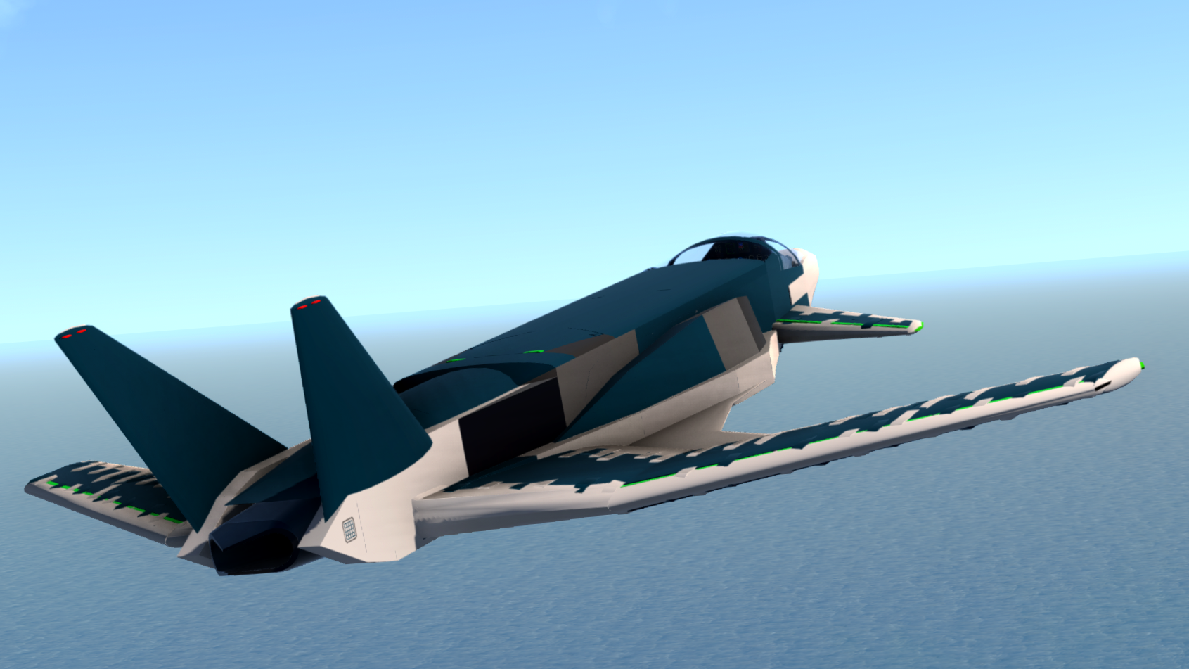 In flight again, but this time from the back