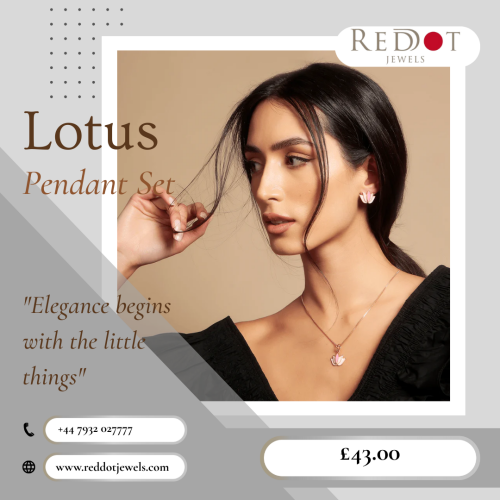 Lotus Pendant Set