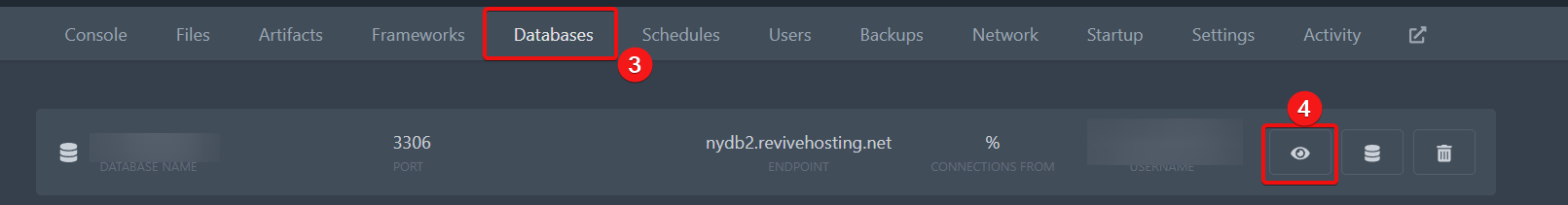 Credentials reveal screenshot