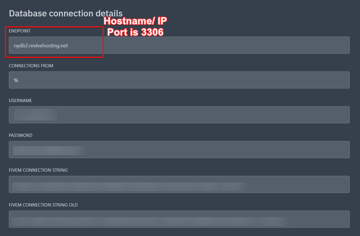 HeidiSQL database login screenshot