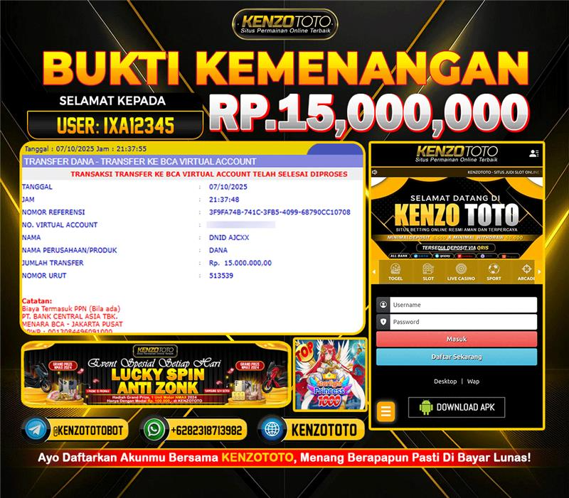 TOTAL WD : RP 15.000.000 CASH!!!