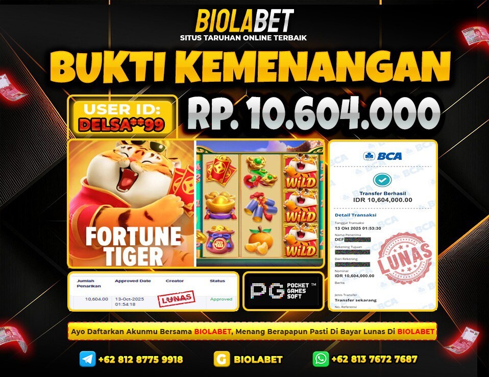 BIOLABET JACKPOT PG Soft Rp.10.604.000.,- LUNAS