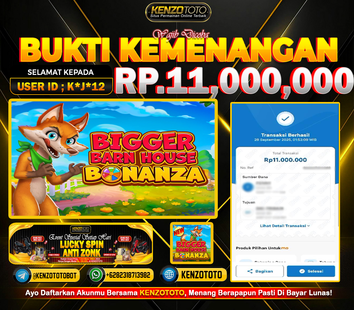 TOTAL WD : RP 11.000.000 CASH!!!