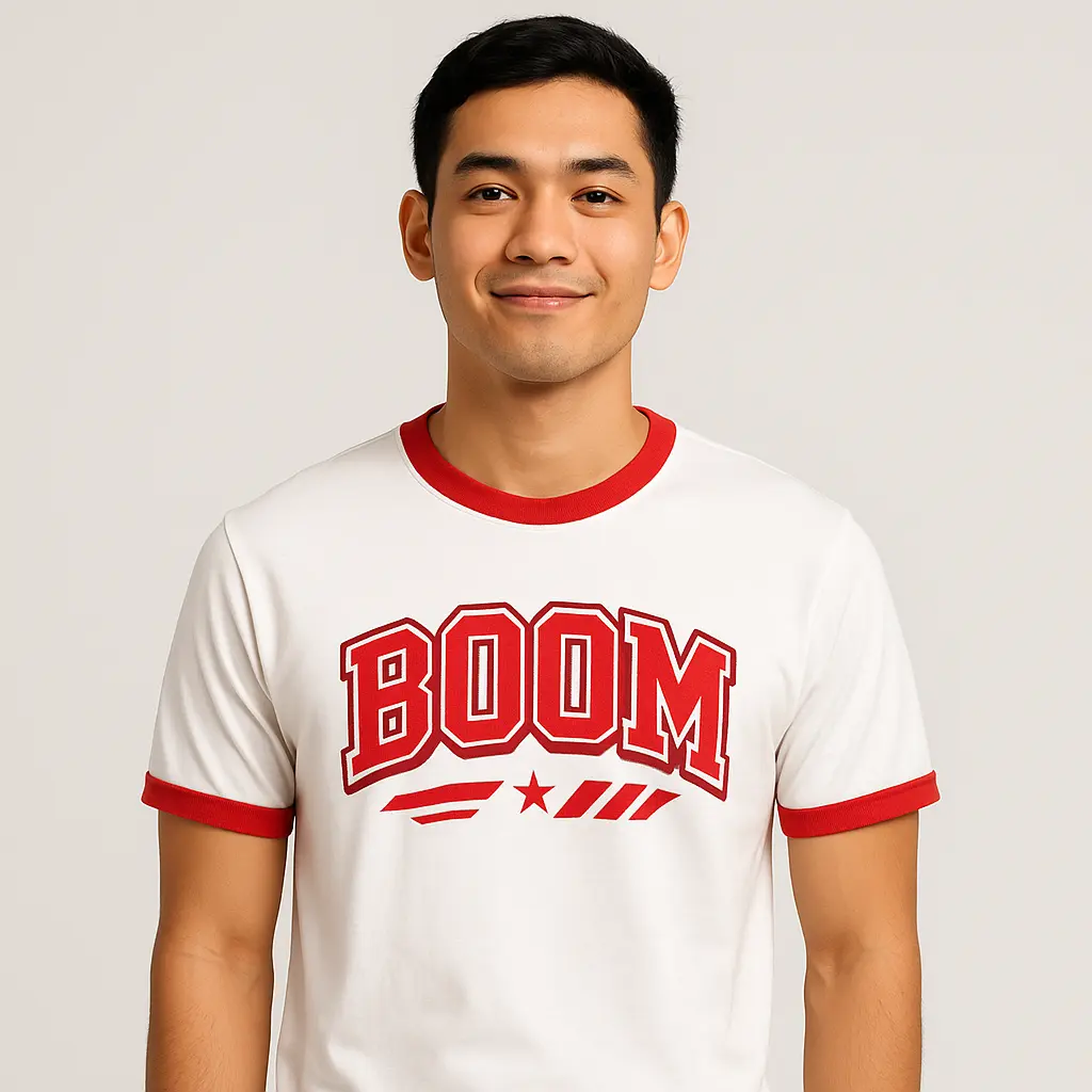 Kaos Ringer Retro - BOOM