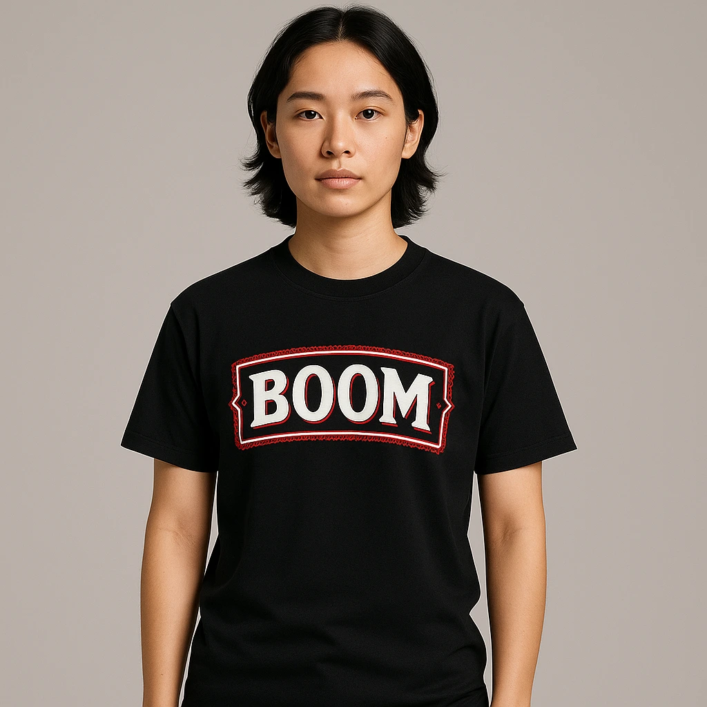 Kaos Unisex Black - BOOM
