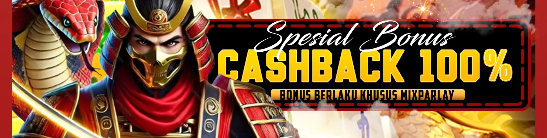 BONUS CASHBACK MIX PARLAY 100%