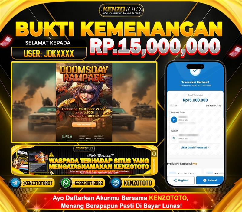 TOTAL WD : RP 15.000.000 CASH!!!