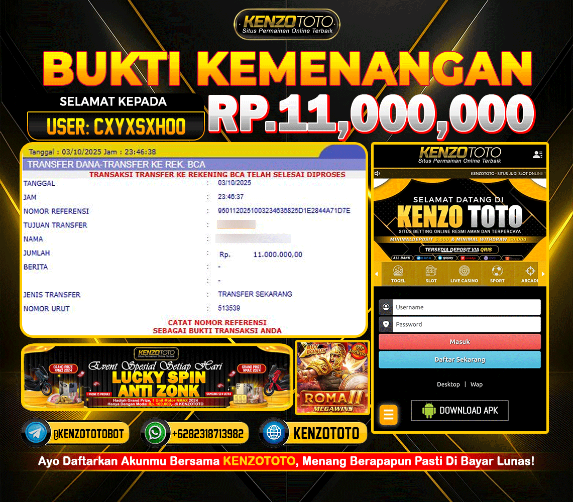 TOTAL WD : RP 11.000.000 CASH!!!