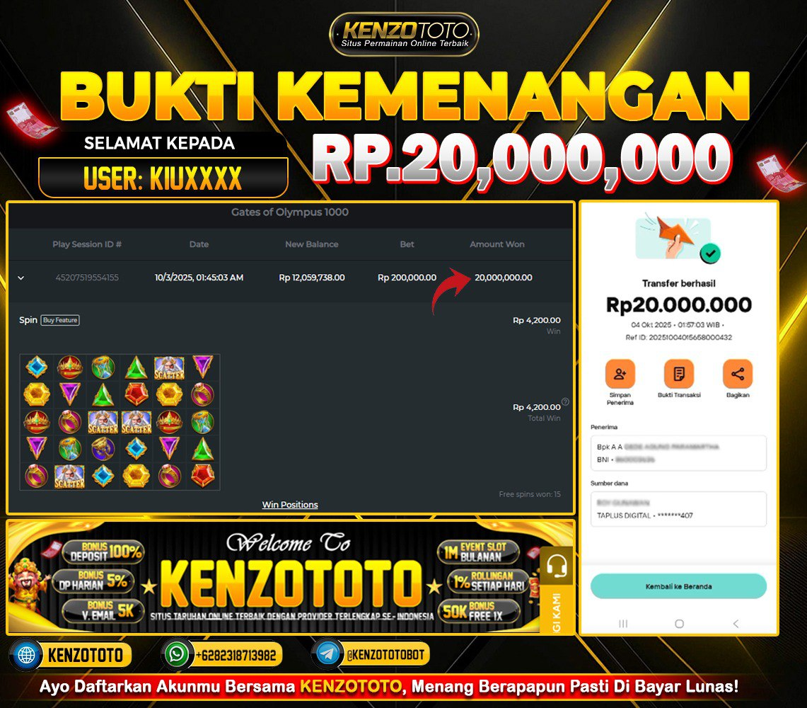 TOTAL WD : RP 20.000.000 CASH!!!
