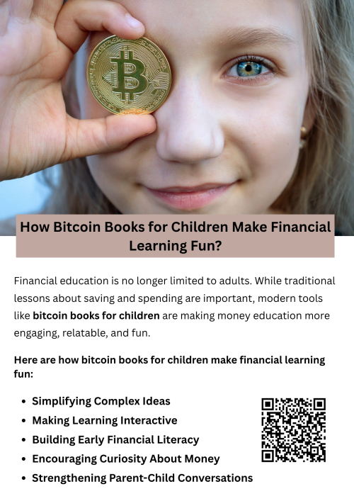 Bitcoin books for children introduce young readers to digital currency and financial concepts in an engaging, age-appropriate way. Through stories, illustrations, and interactive activities, these books simplify complex topics like saving, spending, and investing. By using bitcoin books for children, parents and educators can make financial learning enjoyable, fostering early money management skills and digital financial literacy. To know more visit here  https://inflationeducation.net/product/good-debt-bad-debt-and-the-big-green-blob/