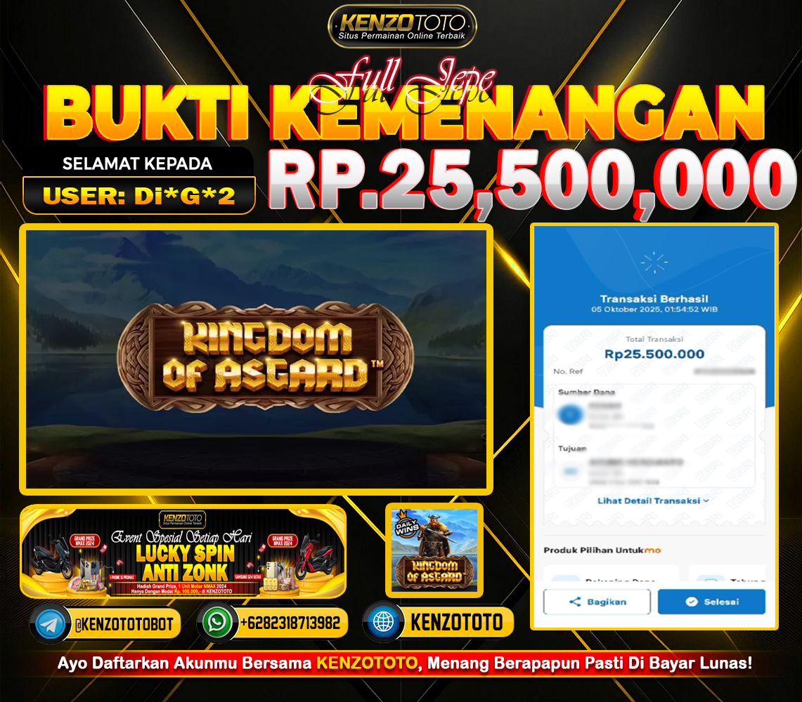 TOTAL WD : RP 25.500.000 CASH!!!