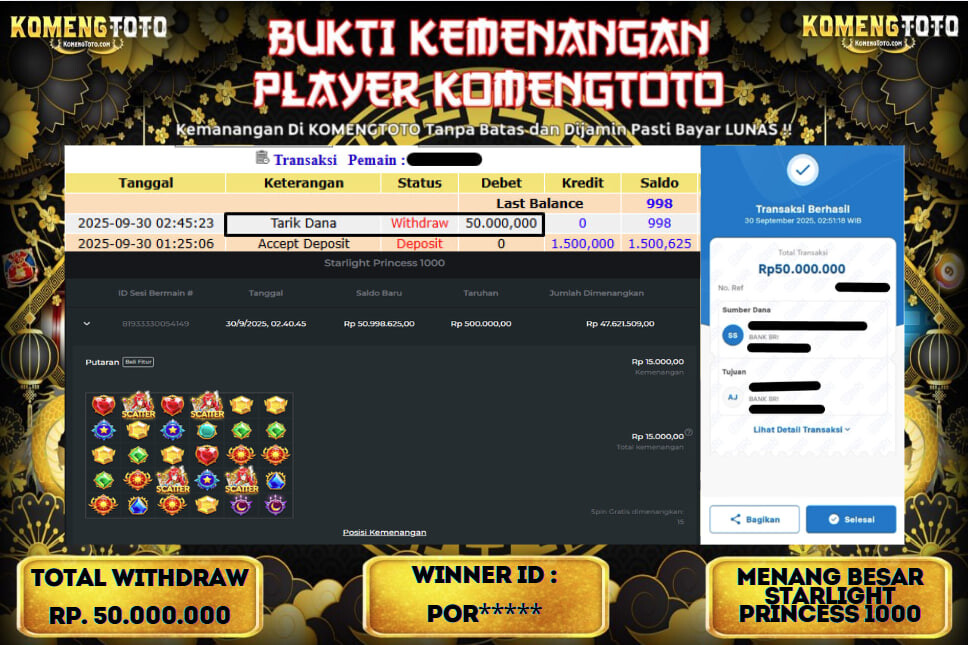 LAGI & LAGI!! KEMENANGAN BESAR DI SLOT STARLIGHT PRINCESS 1000  SEBESAR Rp.50.000.000 KOMENGTOTO BAYAR LUNAS SECEPAT KILAT !! KOMENGTOTO BAYAR SECEPAT KILAT !!