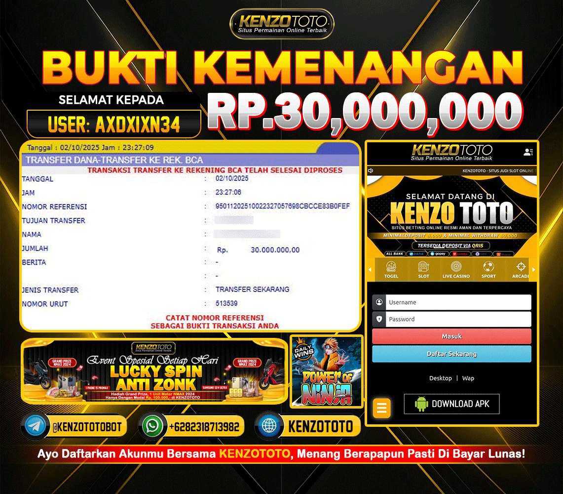 TOTAL WD : RP 30.000.000 CASH!!!