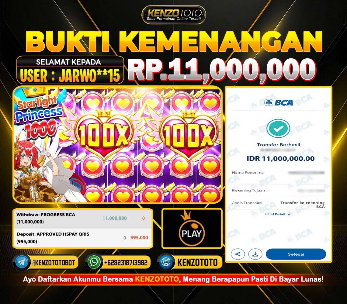 TOTAL WD : RP 11.000.000 CASH!!!