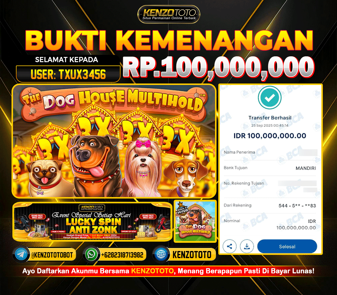 TOTAL WD : RP 100.000.000 CASH!!!