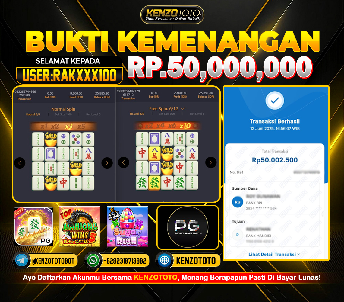 🔥 MAHJONG WINS PECAH SALDO! Rp 50 JUTA MELUNCUR TANPA AMPUN‼️