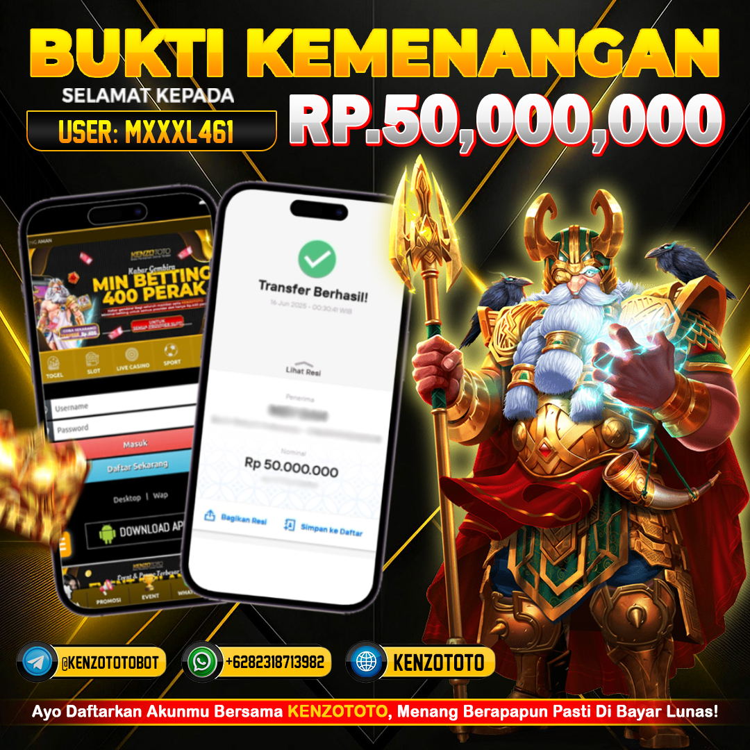 User MXXXL461 Bawa Pulang Rp 50.000.000 dari KENZOTOTO! 💸
