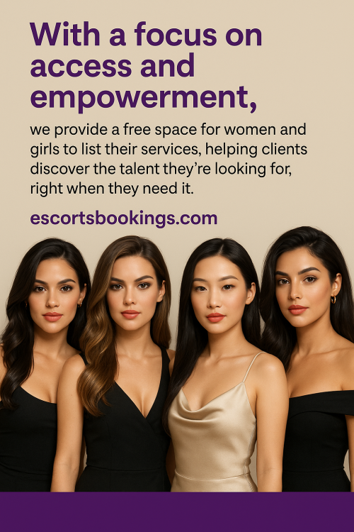 This platform gives voice and visibility to women and girls offering a wide range of services. Free to join and easy to navigate, it fosters community, growth, and lasting connections. Visit here https://escortsbookings.com/
