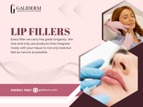 The "longevity factor" in lip injections and dermal fillers is dynamic, influenced by the specific product, the area of injection, and your unique physiological and lifestyle factors. While lip fillers generally last 6-12 months due to the high mobility of the mouth, other dermal fillers can provide results for anywhere from 6 months to 2 years or even longer for collagen-stimulating or permanent options.

Official Website: https://galiderm.com 

Address: 9100 Belvedere Rd STE 105, Royal Palm Beach, FL 33411, United States

Phone: +15613360994

Find Us On Google Map: https://maps.app.goo.gl/nPWNimFUMr9oCcss9

Our Profile:

https://gifyu.com/galiderm

Next Links: 

https://is.gd/kLv6KG
https://is.gd/Fd6Lyc
https://is.gd/5IqLnT
https://is.gd/vfWGfQ