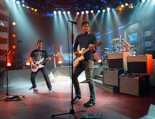 San Diego band Blink-182 is reuniting for a summer tour after a four year break. Here the band (from